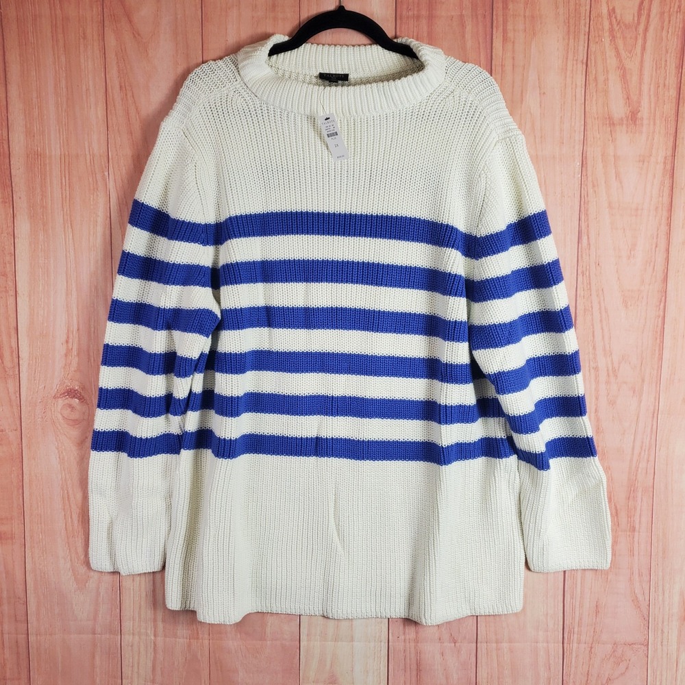 Talbots Womens Cable Knit Sweater Sz 2X Plus Pullover Tight Knit NEW NWT
